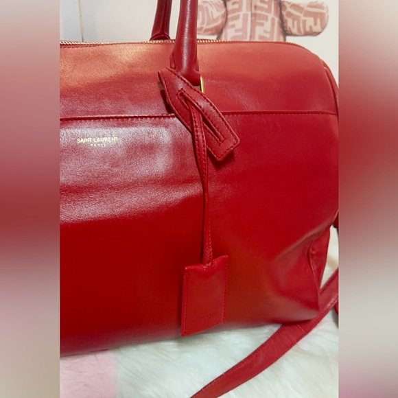 Saint Laurent Red Travel Bag - Picture 8 of 12